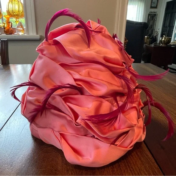 1960’s CHRISTIAN DIOR  FEATHER TURBAN - Picture 12 of 16